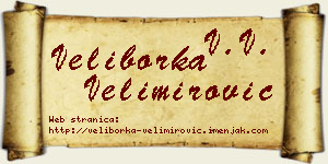 Veliborka Velimirović vizit kartica
